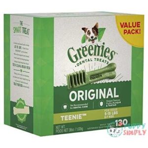 greenies dog dental chews dog treats teenie size 5 15 lb dogs