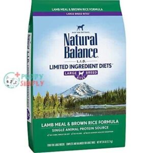 natural balance l i d limited ingredient diets dry dog food lamb meal brown rice formula