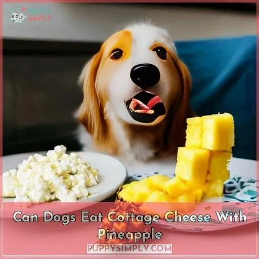can dogs eat cottage cheese with pineapple