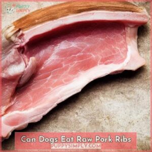 can dogs eat raw pork ribs