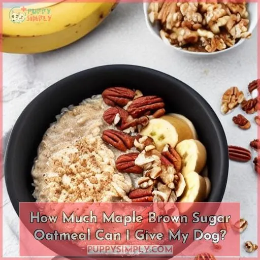 How Much Maple Brown Sugar Oatmeal Can I Give My Dog?