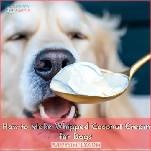 How to Make Whipped Coconut Cream for Dogs