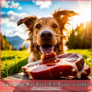 can dogs eat beef rib bones cooked