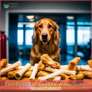 can dogs eat chicken wings bones
