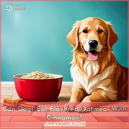 Can Dogs Eat Flavored Oatmeal With Cinnamon?