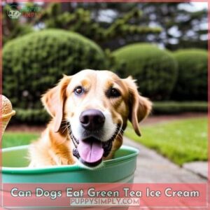 can dogs eat green tea ice cream