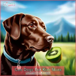 can dogs eat kiwi skins