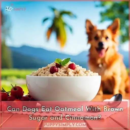 Can Dogs Eat Oatmeal With Brown Sugar and Cinnamon?