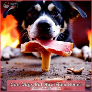 can dogs eat raw ham bones