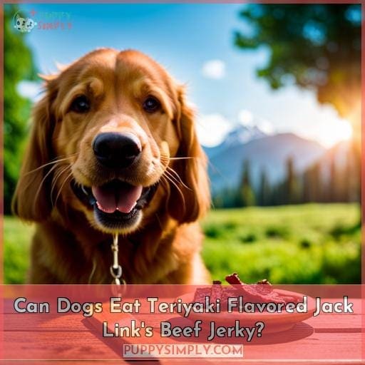 Can Dogs Eat Teriyaki Flavored Jack Link's Beef Jerky?
