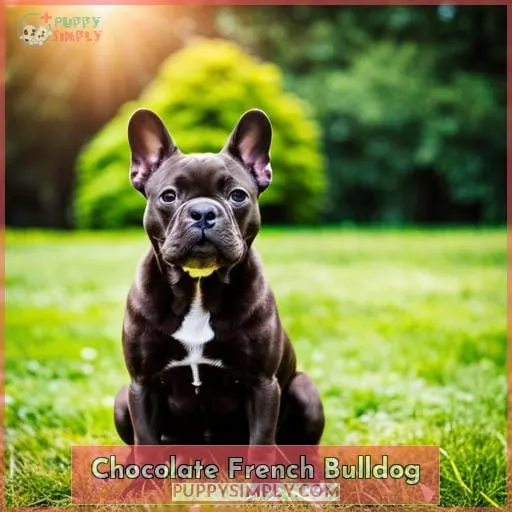 chocolate french bulldog