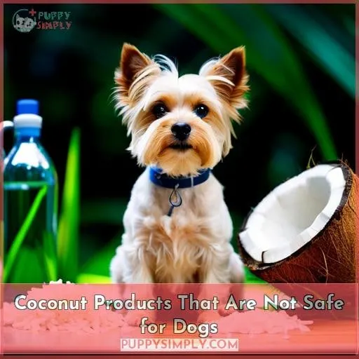 Coconut Products That Are Not Safe for Dogs