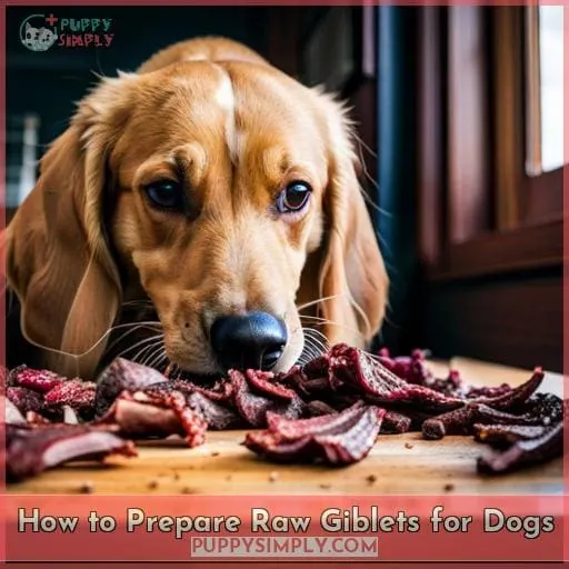 How to Prepare Raw Giblets for Dogs