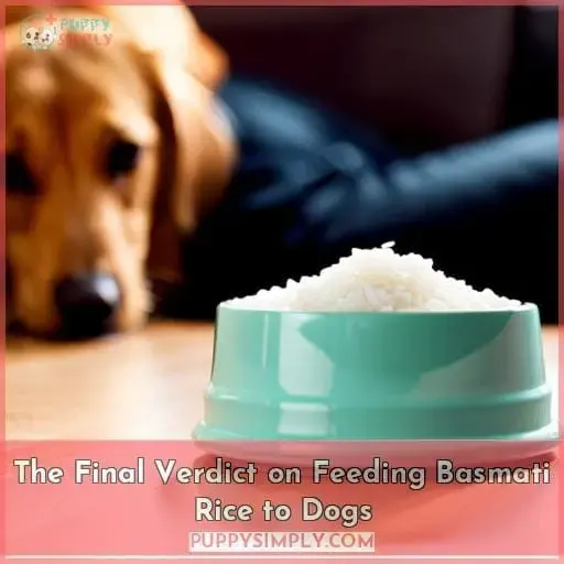 The Final Verdict on Feeding Basmati Rice to Dogs