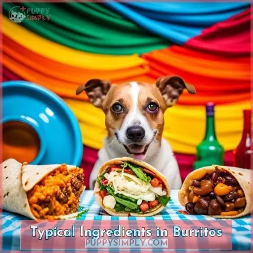 Typical Ingredients in Burritos