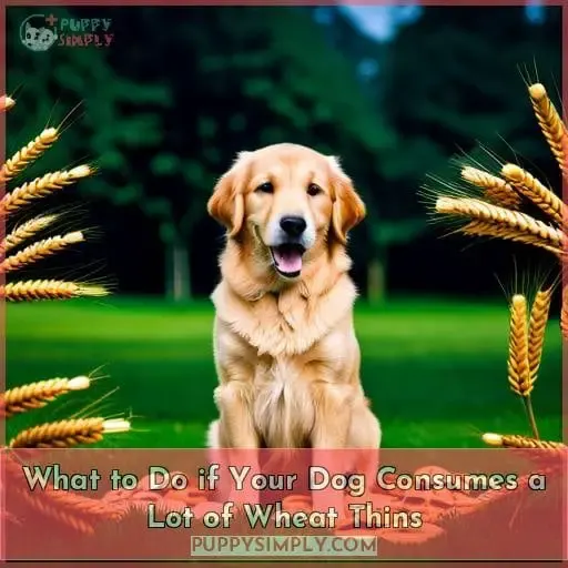 What to Do if Your Dog Consumes a Lot of Wheat Thins