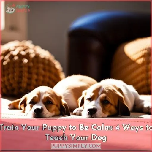 4 ways to teach your puppy to be calm