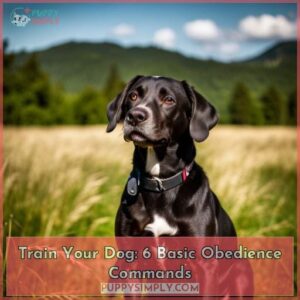 6 basic dog training obedience commands