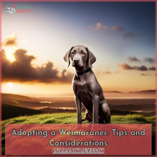 Adopting a Weimaraner: Tips and Considerations