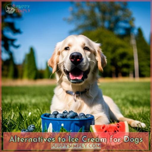 Alternatives to Ice Cream for Dogs