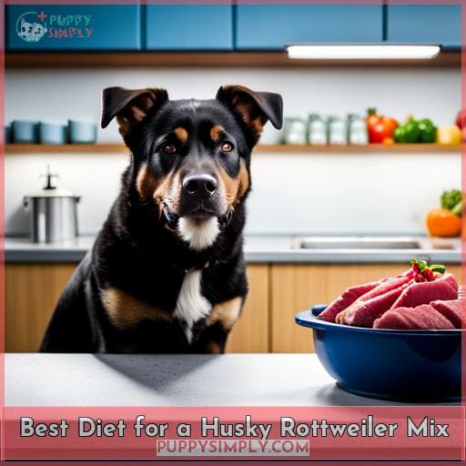 Best Diet for a Husky Rottweiler Mix