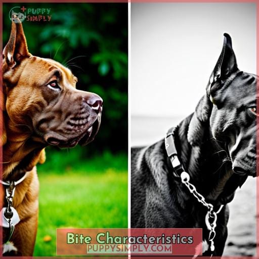 Bite Characteristics Bite Characteristics