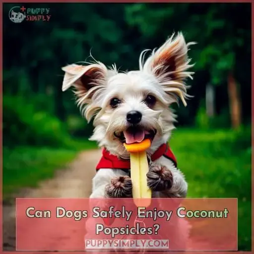 can dogs eat coconut popsicles