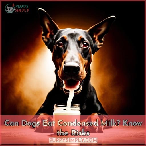 Can Dogs Eat Condensed Milk? Know the Risks