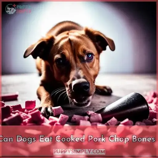 can dogs eat cooked pork chop bones 1
