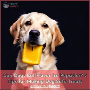 can dogs eat flavor ice popsicles
