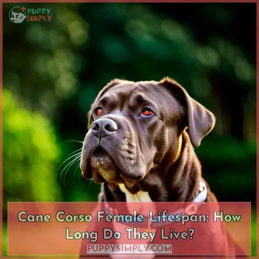 cane corso female lifespan