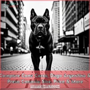 cane corso vs dogo argentino vs presa canario