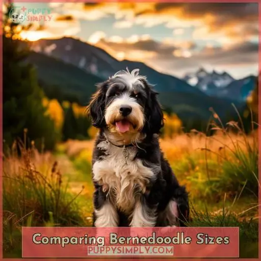 Comparing Bernedoodle Sizes