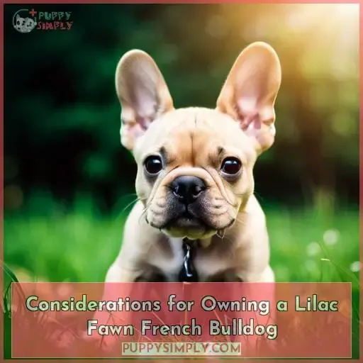 Considerations for Owning a Lilac Fawn French Bulldog
