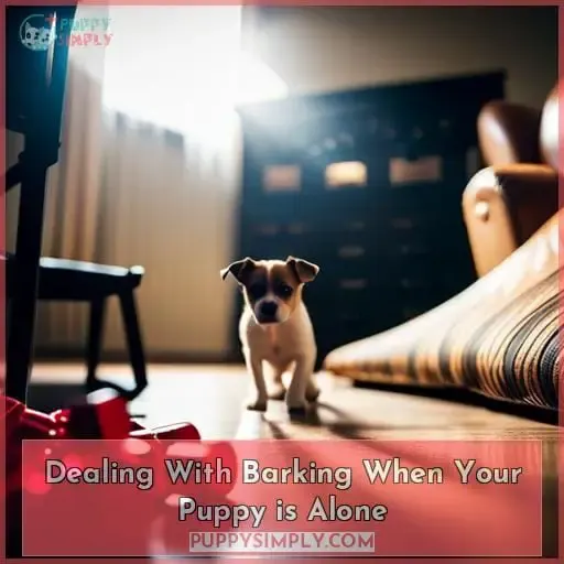 Dealing With Barking When Your Puppy is Alone
