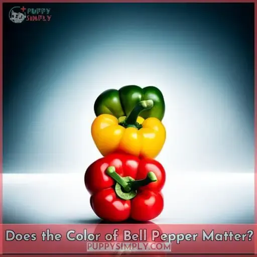 Does the Color of Bell Pepper Matter