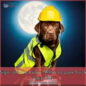 dog labor signs
