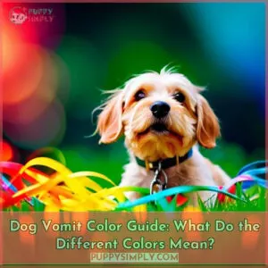 dog vomit color guide