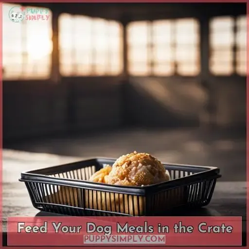 Feed Your Dog Meals in the Crate