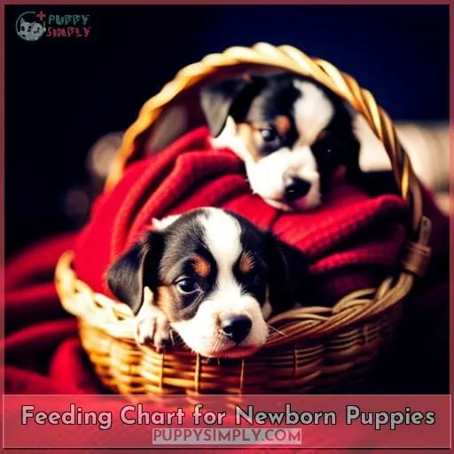 Feeding Chart for Newborn Puppies