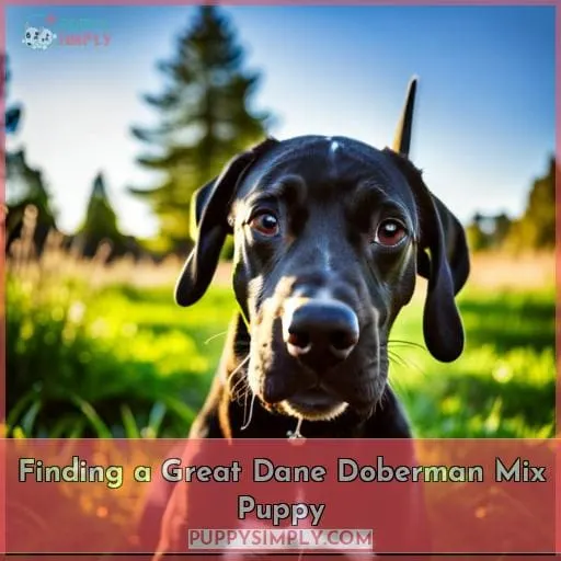 Finding a Great Dane Doberman Mix Puppy