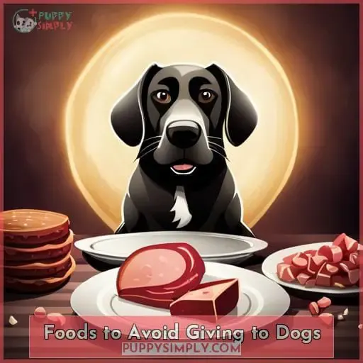 Foods to Avoid Giving to Dogs