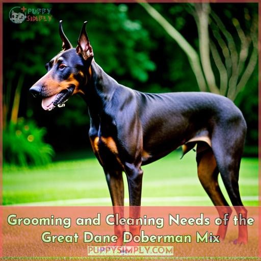 Grooming and Cleaning Needs of the Great Dane Doberman Mix
