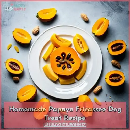 Homemade Papaya Fricassee Dog Treat Recipe