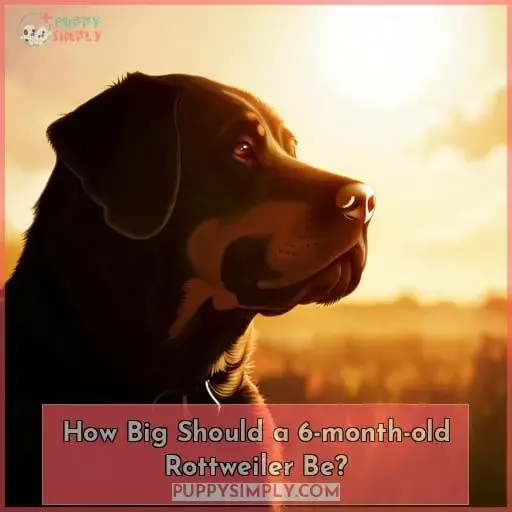 How Big Should a 6-month-old Rottweiler Be?