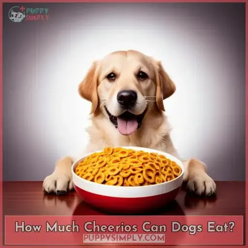 How Much Cheerios Can Dogs Eat?