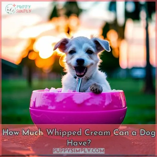 How Much Whipped Cream Can a Dog Have?