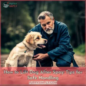 how to lift dog after spay