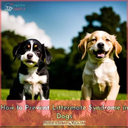 How to Prevent Littermate Syndrome in Dogs