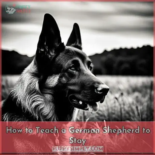 How to Teach a German Shepherd to Stay